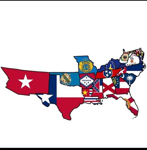 Flag Map of Greater Dixie : r/futureofdixie