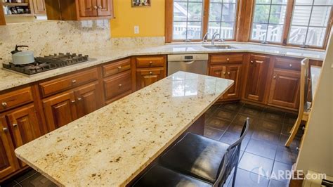 Colonial Gold Granite Kitchen Countertops | Marble.com