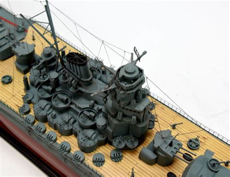 Japanese Battleship Yamato handcrafted ship model