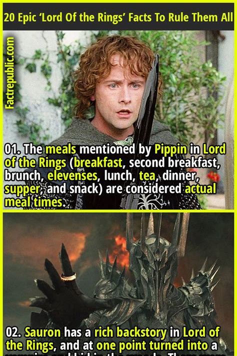 20 Epic ‘Lord Of the Rings’ Facts To Rule Them All - Fact Republic ...