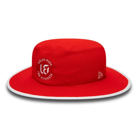 Official New Era Welsh Fire Tan Cymreig The Hundred Cricket Diamond Era Panama Bucket hat A9219 ...