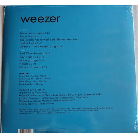 Blue album by Weezer, LP with rocknrollbazar - Ref:115566147