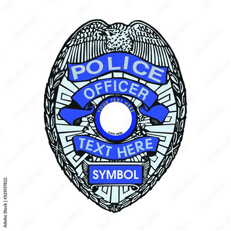 Police Officer badge decorative design template - VECTOR Stock Vector ...