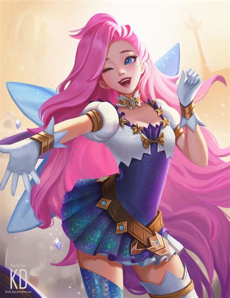 Seraphine Fanart, Khaila Diaz | League of legends, League memes, Magical girl