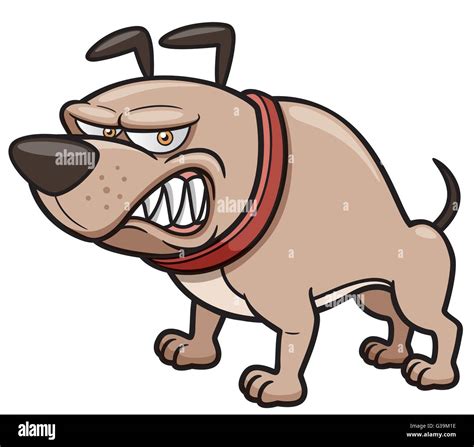 Mean Cartoon Dog Face