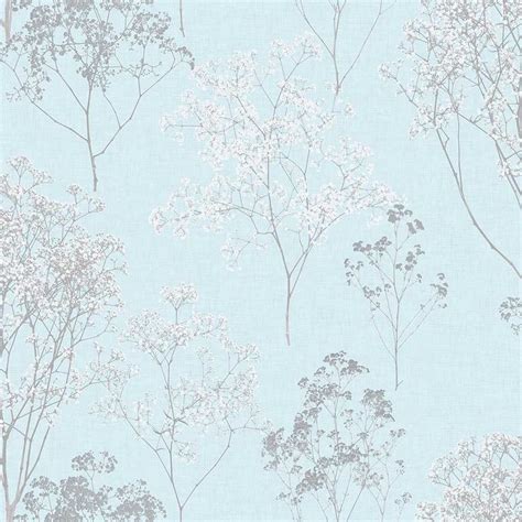 Baby Flowers Baby Blue wallpaper by Galerie in 2020 | Baby blue ...