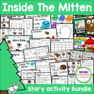 The Mitten Story Activities Bundle - The Kindergarten Connection