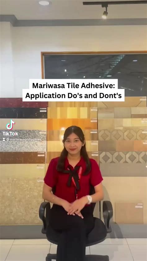 Quick tips for Mariwasa Tile Adhesive application! 💡#mariwasa # ...