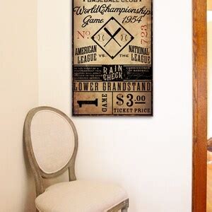 Vintage Style San Francisco Baseball Ticket Graphic Artwork on - Etsy