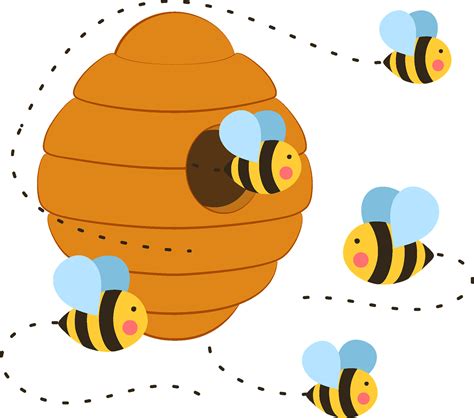 Beehive Clipart - Png Download - Full Size Clipart (#5233456) - PinClipart