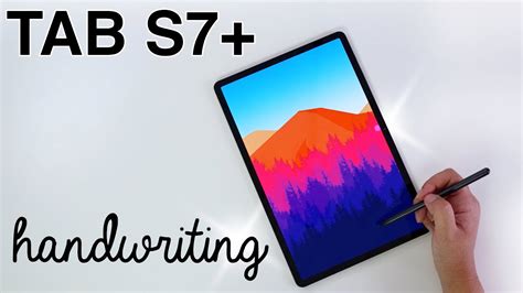 Samsung Galaxy Tab S7 Plus - Note Taking & S Pen Review (Writing / Drawing / Sketching) - YouTube