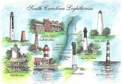 South Carolina Lighthouses | South carolina lighthouses, North carolina ...