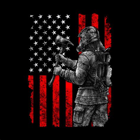 Firefighter Flag Patriotic Firefighter - Firefighter Flag - Mug | TeePublic