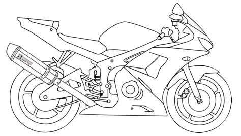 Motorcycle Drawing Beautiful Art - Drawing Skill