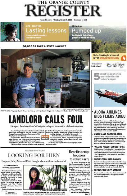 The Orange County Register - Fonts In Use