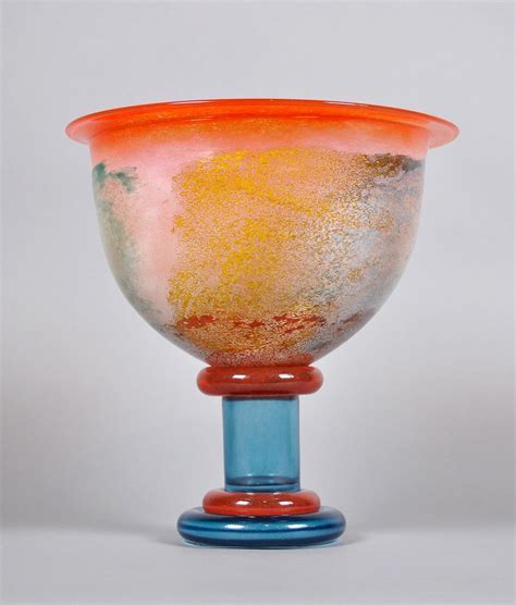 Multi-Coloured Kosta Boda Art Glass Comport Vase by Kjell Engman ...