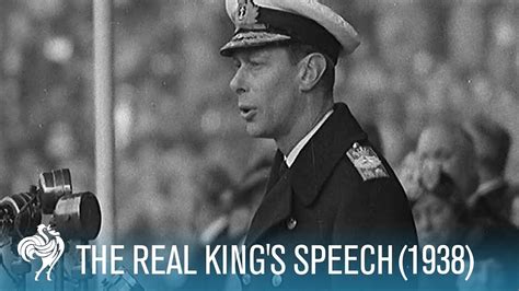 The Real King's Speech: King George VI's Stutter (1938) | British Pathé ...