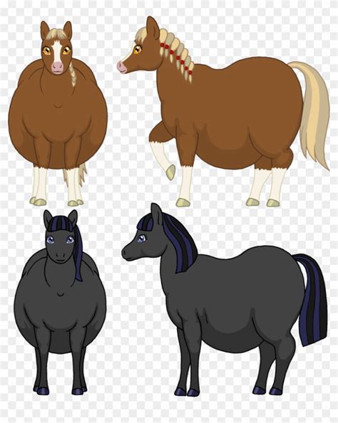 Fat Horse Characters By Soobel On Deviantart - Fat Horse Drawing - Free ...