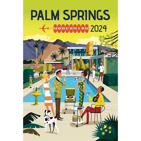 Palm Springs Mod Party 2024 Print 13" x 19" (Framed / Not Signed ...