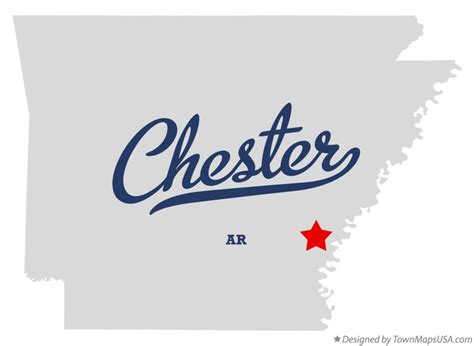 Map of Chester, Arkansas County, AR, Arkansas