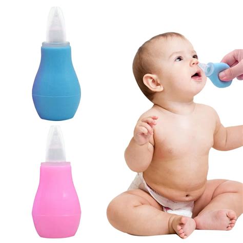 Nasal Aspirator Snot Sucker Nose Mucus Remover Baby Suction Bulb Silicone soft Nose Cleaner-in ...