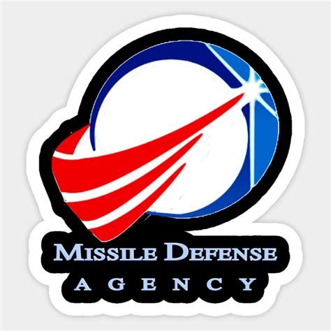 Missile Defense Agency Logo for Dark Colors - Missile Defense Agency Logo - Sticker | TeePublic