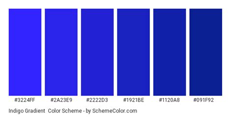 Indigo Gradient Color Scheme » Blue » SchemeColor.com