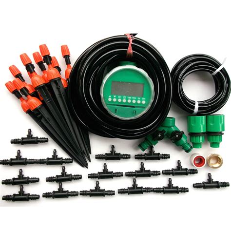 30M Drip Irrigation Tubing with Tees Micro Drip Irrigation System ...