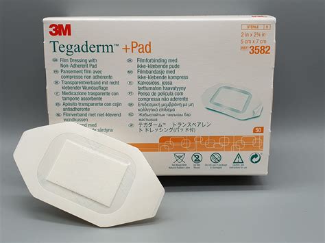 TEGADERM Plus +PAD 3M Film Dressings 5cm x 7cm x10 3582 Transparent ...