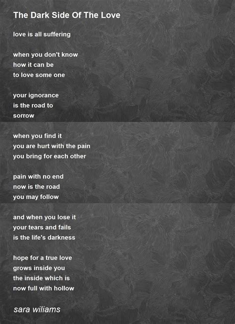 Dark Love Poems For A Girl