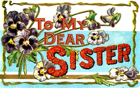 Antique Images: Free Flower and Vintage Postcard Clip Art: Purple ...