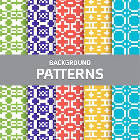 Free Vector | Pixel patterns