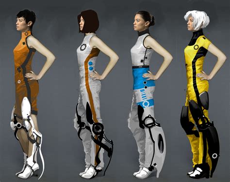 Portal concept characters | Portal art, Concept art, Concept art characters