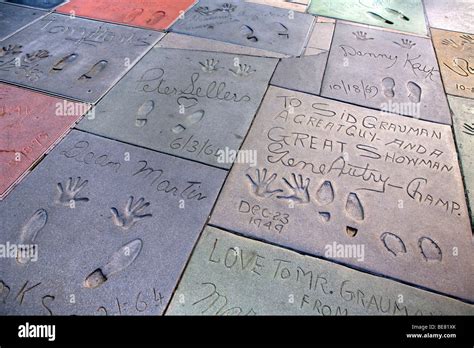 Movie Stars Handprints and Footprints, Graumans Chinese Theater, Hollywood, Los Angeles ...