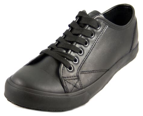 OwnShoe Women's Slip and Oil Resistant Trendy Non Slip Leather Work ...