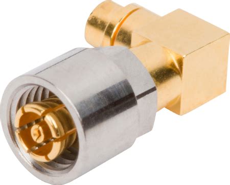 Threaded SMPM Female Connector, R/A for .047 Cable | SV Microwave