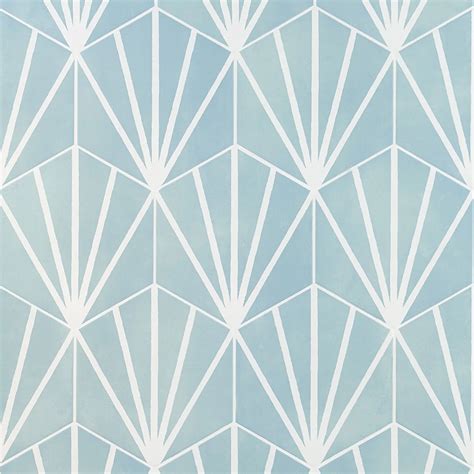 HexArt Turquoise 8" Hex Matte Porcelain Tile | Tilebar.com