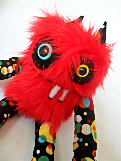 Plush Monster Cute Monster CECIL handmade plushie doll stuffed