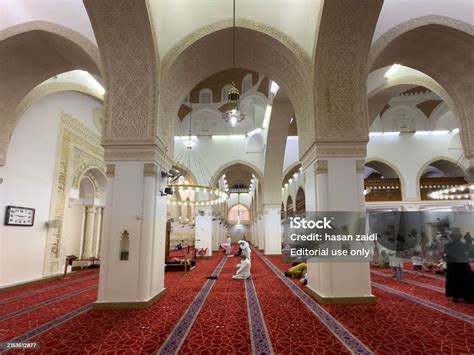 Inside View Of Masjid Al Qiblatain Stock Photo - Download Image Now - Arab Culture, Arabia ...