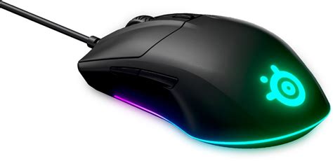 SteelSeries Rival 3 Lightweight With Brilliant Prism RGB Lighting Wire