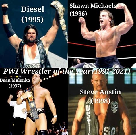 PWI Wrestler of the Year(1991-2021) : r/Wrasslin