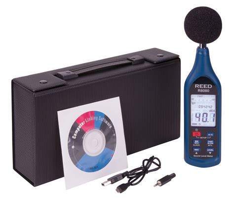 REED INSTRUMENTS Sound Level Meter, USB, 30 to 130 dB Range - 161D43 ...