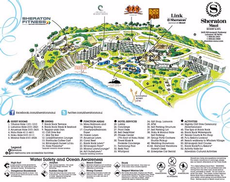 Map Layout Sheraton Maui Resort & Spa