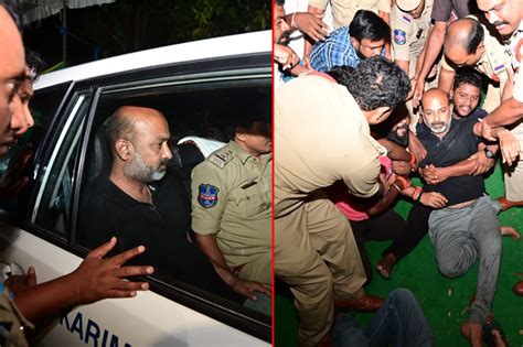 Telangana BJP chief Bandi Sanjay has been arrested by the police from his relative's house in ...