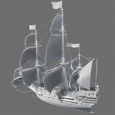 sail Ship 3D Model MAX OBJ FBX | CGTrader.com