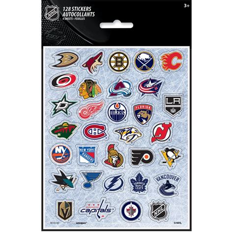 NHL Logo Stickers | Party City