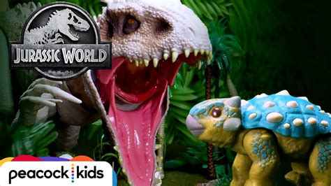 Bumpy Survives Indominus Rex Fight! | JURASSIC WORLD CAMP CRETACEOUS - Camping Alert