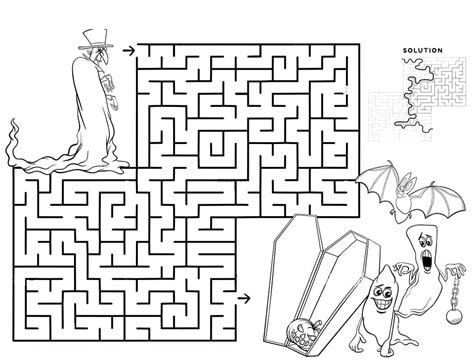 Printable Halloween Maze – PrintableAll