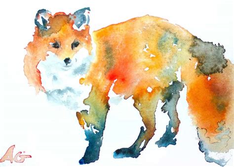 25+ Watercolor Fox Painting That Take Your Breath Away - KnockOffDecor.com