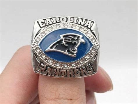 2003 Carolina Panthers Super Bowl Nfc Championship Ring 18k Heavy Gold Plate Usa | Championship ...